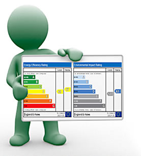 Domestic Energy Assessor showing EPC chart